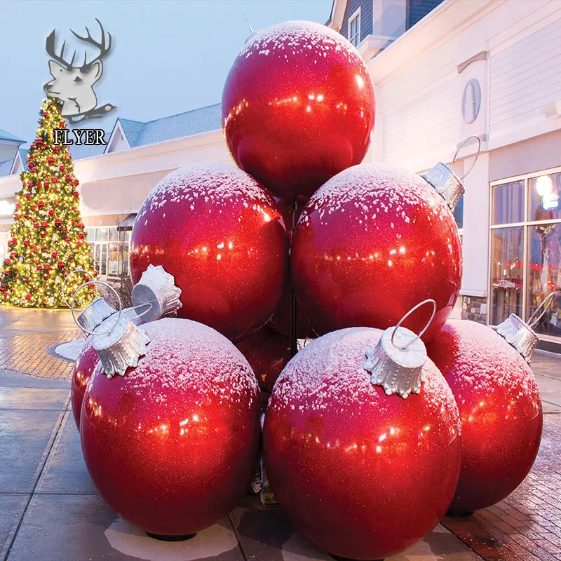 Large Giant Personalized Fiberglass Ornaments Christmas Resin Ball ...