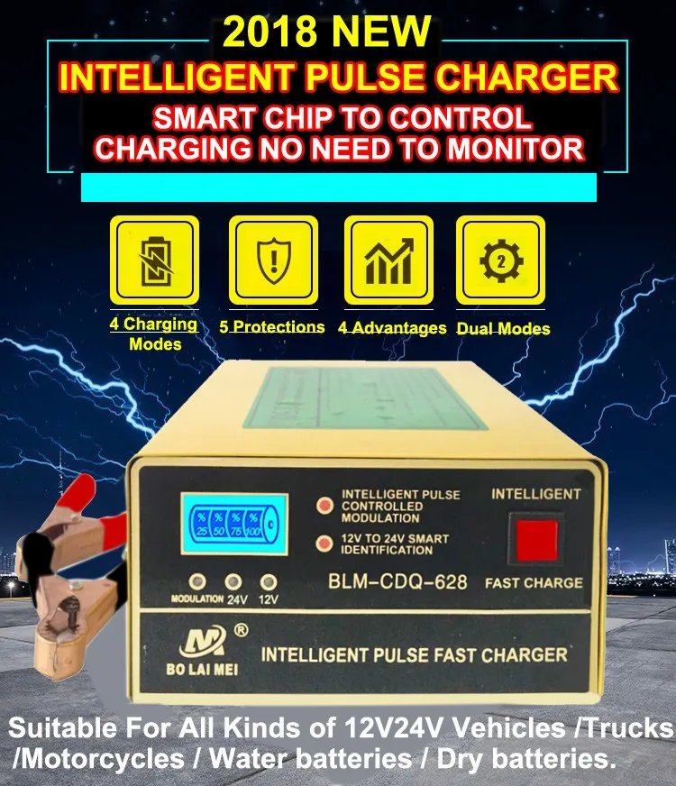 Professional Power Supply Ac150v250v Dc 12v24v 10a Car Battery Charger