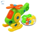 XFC Baby Children Airplane Puzzle Educational Toys Kids Disassembly Assembly Cartoon Toy Aircraft for Gift