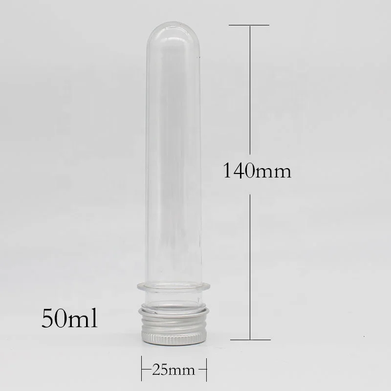 45 Ml Plastic Test Tube With Aluminum Screw Cap Buy Plastic Test Tube With Aluminum Screw Cap 2505