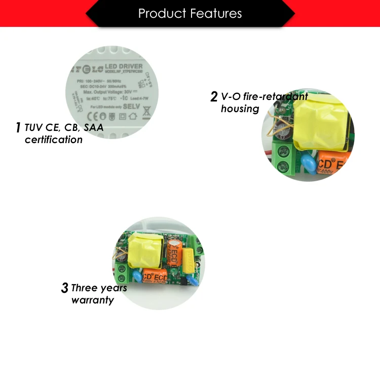 3 watt 5w 6w 7w 8w 9w 10 watts 12w 15 watt 18 watt 22w 23w 24w module ce saa emc led ceiling light constant current driver 280mA