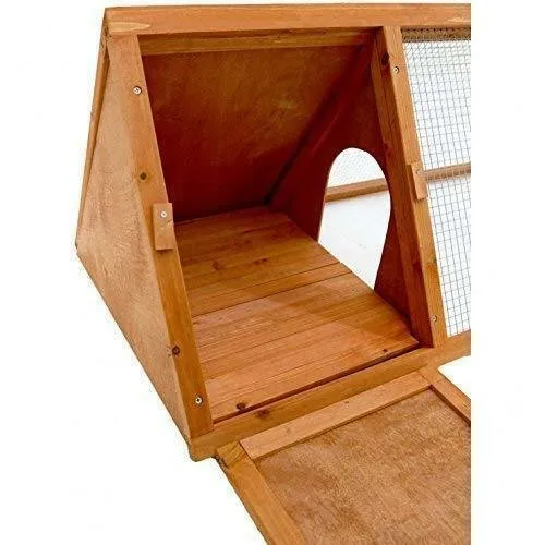 MSH-R002 Wooden Triangle Rabbit Hutch - Durable & Spacious