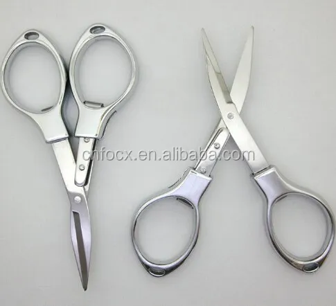 Stainless Steel 8 Word Scissors Glass Shaped Folding Fishing Line Scissors S