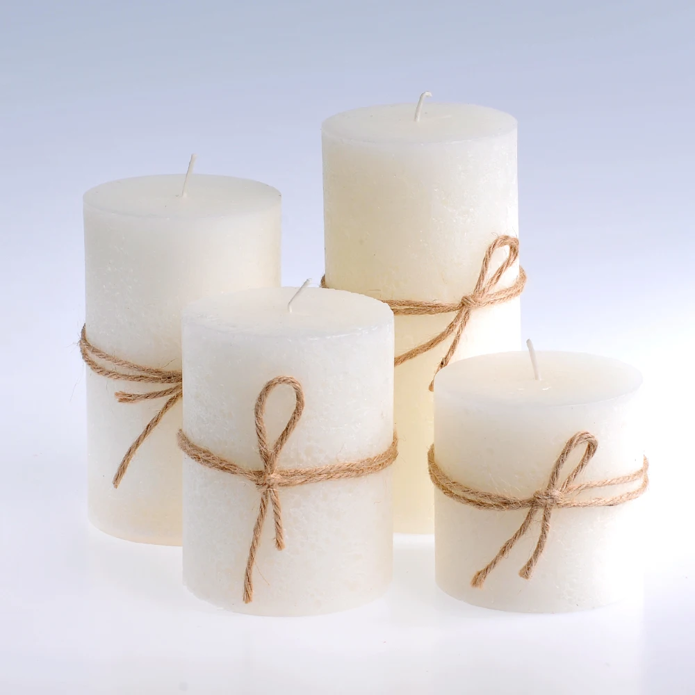 Wholesale High Quality Ivory Decorations Honeycomb Pillar Candles