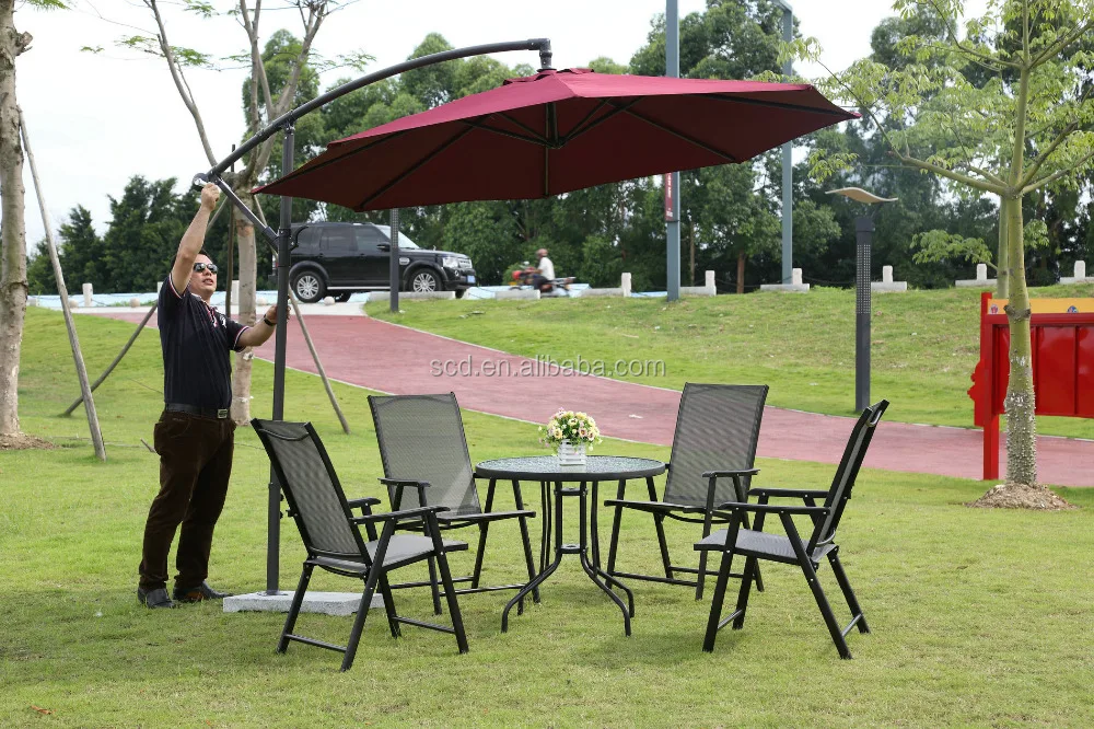 10 pies al aire libre banana paraguas 270 cm colgante paraguas 300 cm