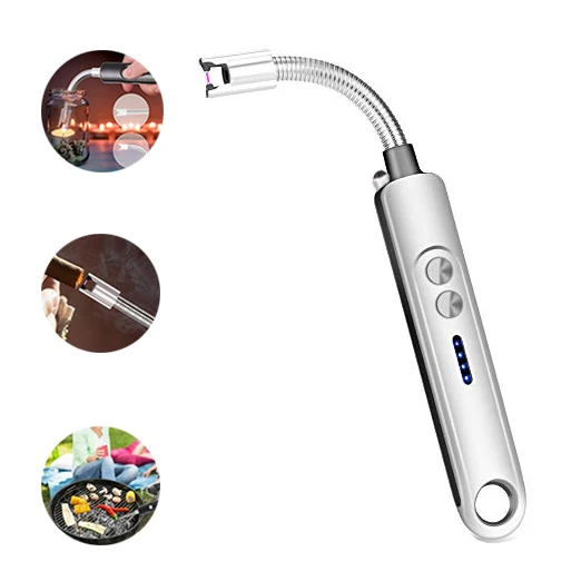 New design flexible tube Gas Lighter for Restaurant/Bar/BBQ blue fire metal tube gas lighter