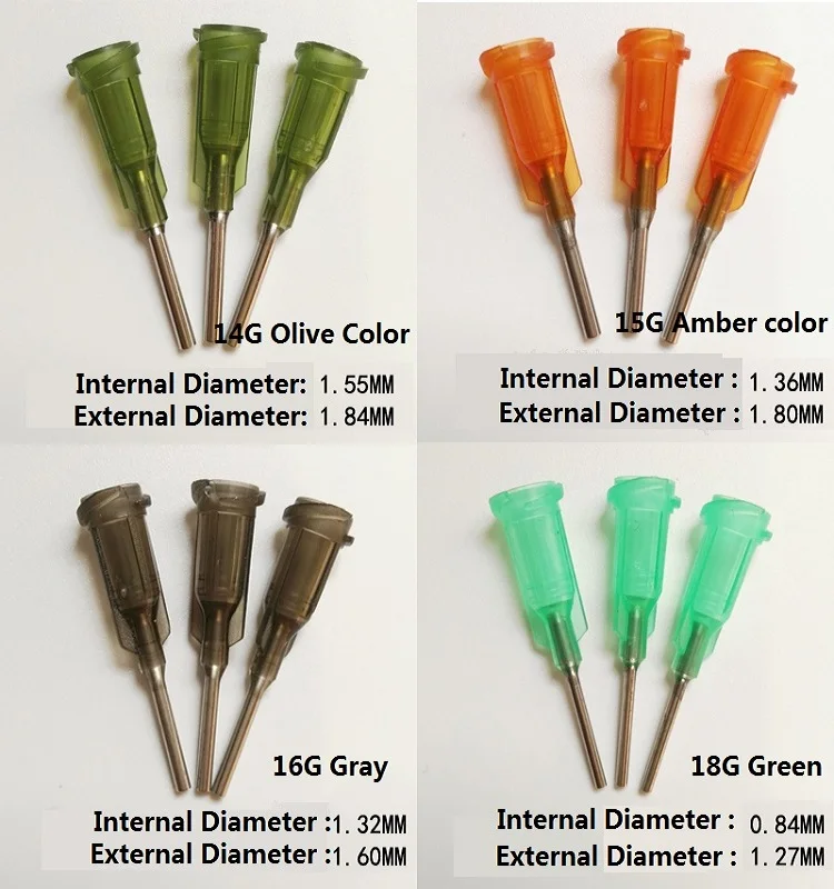 Plastic Spiral Interface Glue Syringe Dispensing Needles