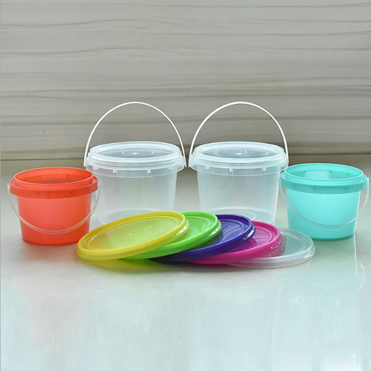 High Quality Bpa Free 500ml Custom Drinking Bucket Plastic Ice Cream