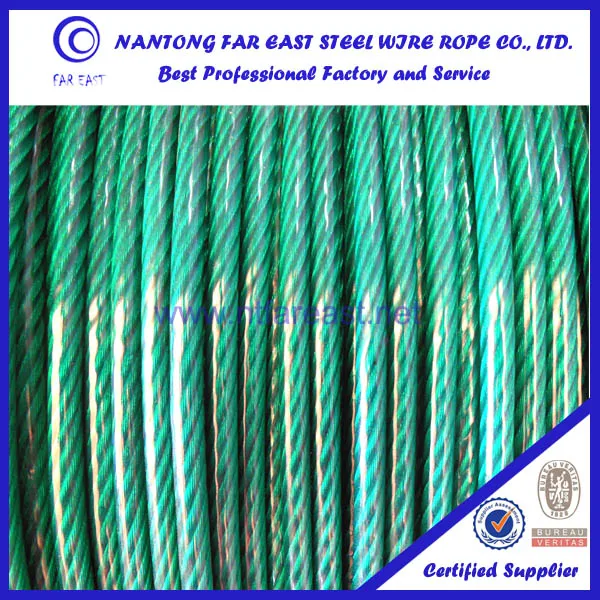 6*19 Pvc Coated Steel Wire Rope,Zinc Coated Wire Rope Buy Pvc Coated
