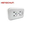 european socket Cheap hight quality 2 pin without earth Double Wall surface Socket D-07