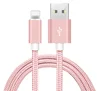 Metal MFI Certified USB Cable For iPhone 7 8 Plus X Nylon Braided Fibre Fast Charging for iPhone Cable