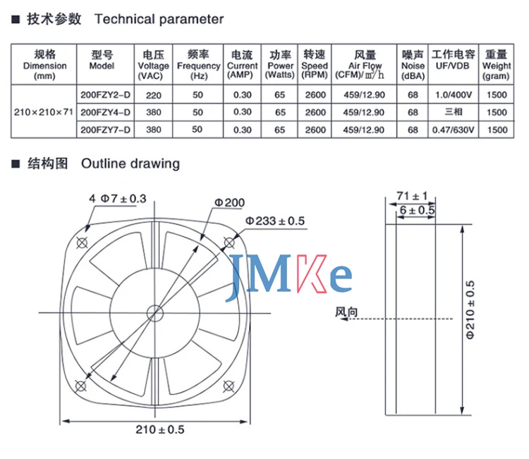 Motorong 200 axial fan