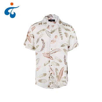 camisa hawaiana blanca