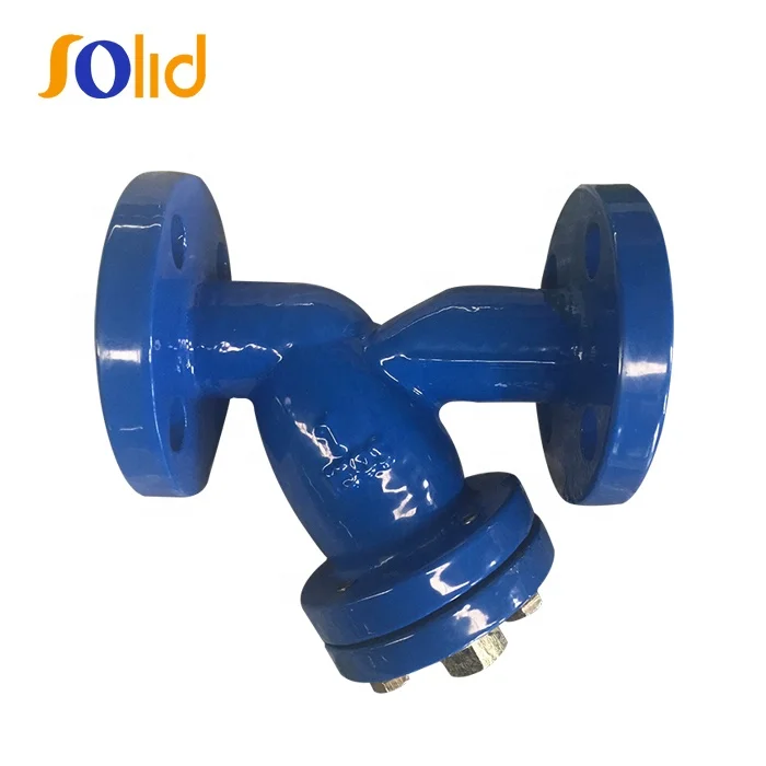 ANSI Class125 and 150 Ductilr Iron Double Flange Connection Type Y-Type Y Strainer