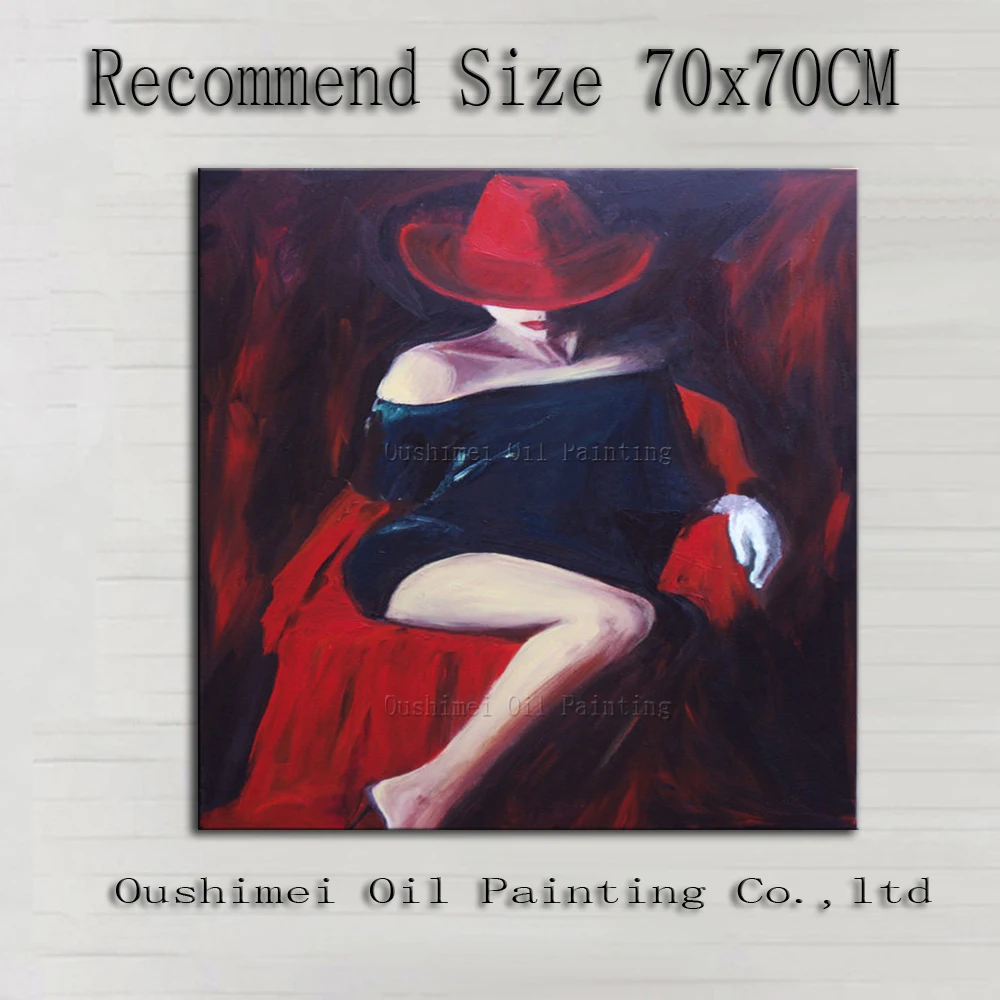 Skills Artist Hand Painted High Quality Impression Sexy Lady Oil Painting On Canvas Handmade Hot