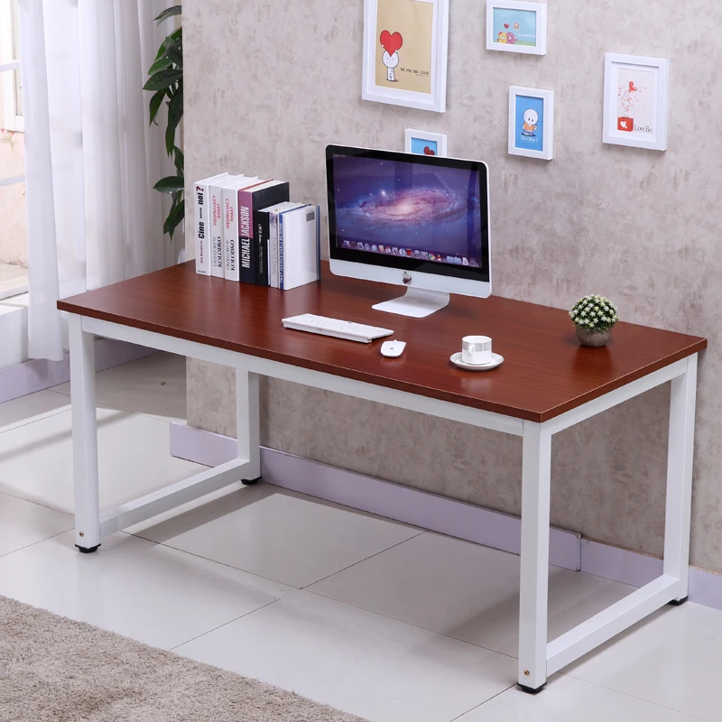 Simple Style Computer Desk Vintage Wood Metal Frame Table Simple Style Computer Desk Vintage Wood Metal Frame Table For 5ft Long