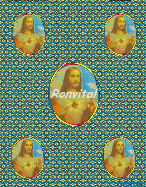 Custom Jesus Christ Print Wax Fabric /custom Jesus Christ Print Fabric /custom Jesus Chris