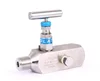 Stainless Steel 3 outlet Forged Gauge Root Valve With Vent Screw