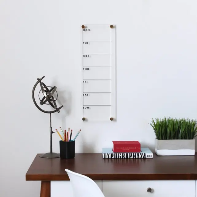 Custom Acrylic Wall Calendar Plastic Printing Frame Calendar Buy 