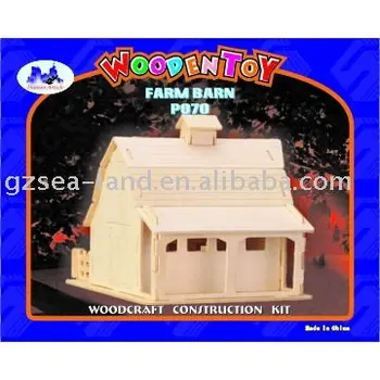 Wooden Craft Farm Barn Buy Wooden Craft Wooden Toy Wooden