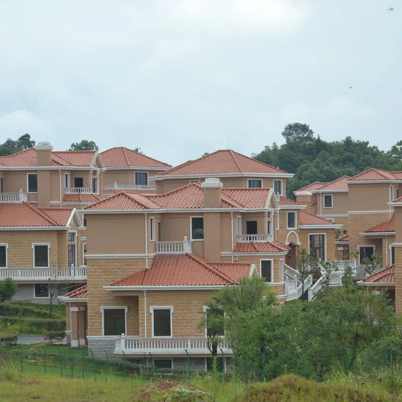 Material del techo de teja de barro de color negro-Tejas para cubiertas