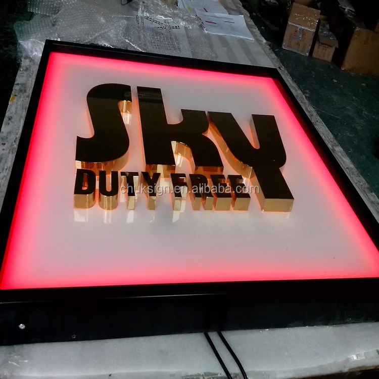 Front Store Led Sign Light Box Stores Advertising Sign Led Light Box