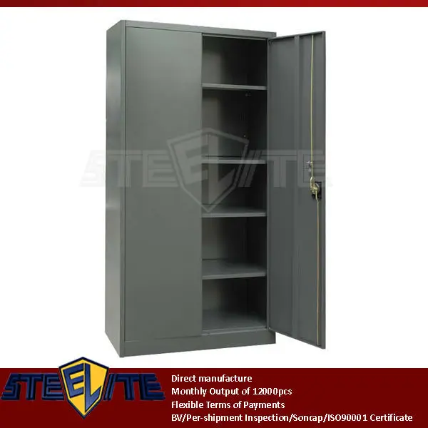 Fair Price 2 Doors White Steel Lockable Flanged Storage Cabinet White Metal Storage Cupboard For Commercial Store Buy Fair Price 2 Doors White Steel Lockable Flanged Storage Cabinet White