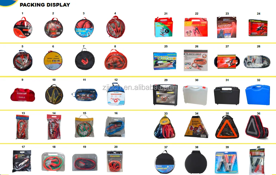 Powerlink Car Truck Battery Booster Line Jumping Cables Power Fire Wire