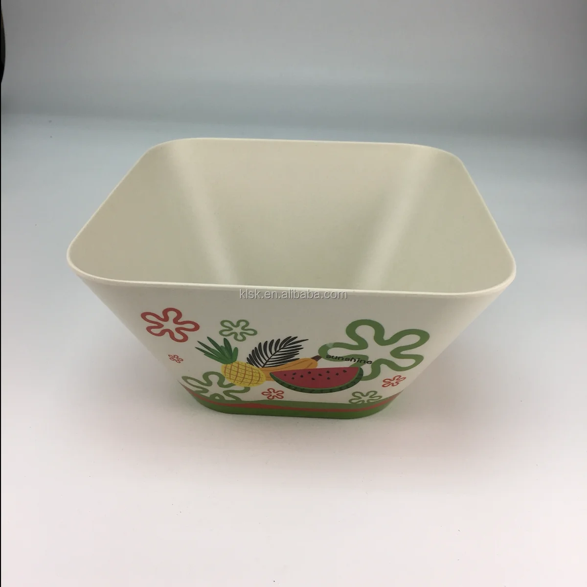 Ecofriendly Unbreakable Square Bamboo Fiber Fruit Salad Bowl With Custom Design Buy Bamboo