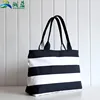 Personalized natural recycle standard size zipper cotton canvas tote bag accept small order