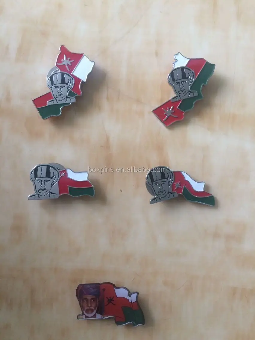 Soft Enamel Flag Of Kuwait Souvenir National Day Badges Medal