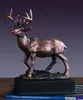 Bronze interior deer sculpture for table size