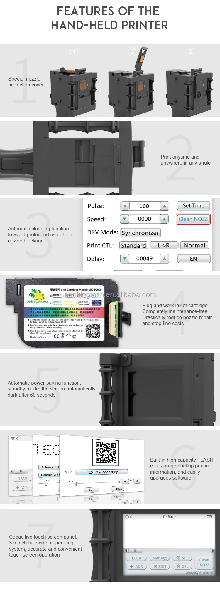 Handheld Inkjet Printer,Portable Handheld Inkjet Printer For Expiry