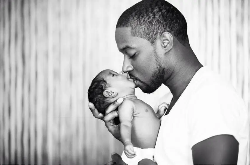 Dad of a boy. Black daddy.