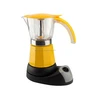 Aluminum cordless electric espresso coffee maker