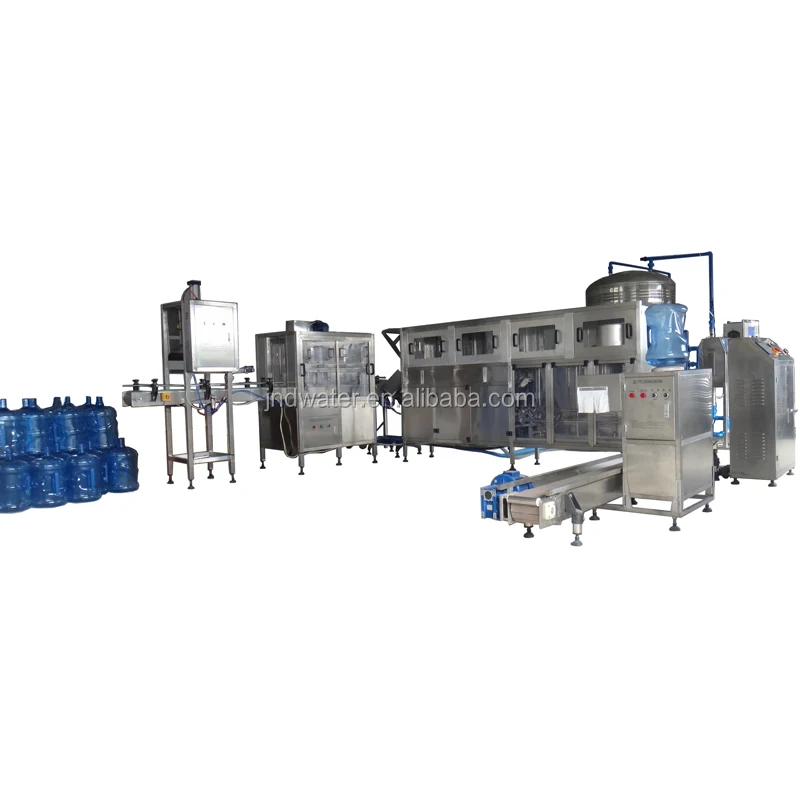 Automatic 5 Gallon Bottle Filling Line for Pure Mineral Water