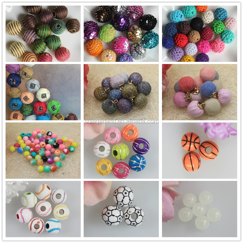 Wholesale Smooth Finishing Solid Color 10mm Round Plastic Beads No Hole