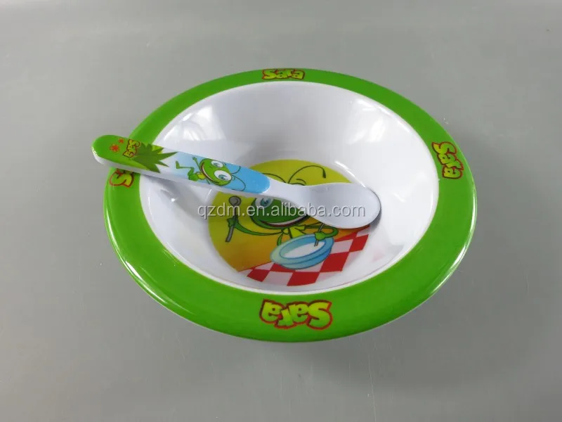Melamine Kids Lunch bowl + spoon ,Bady bolw and spoon