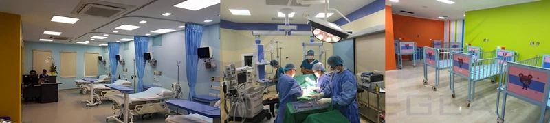 AG-BY003C China cheap ABS bedboard linak motor medical five functions used hospital bed for sale price