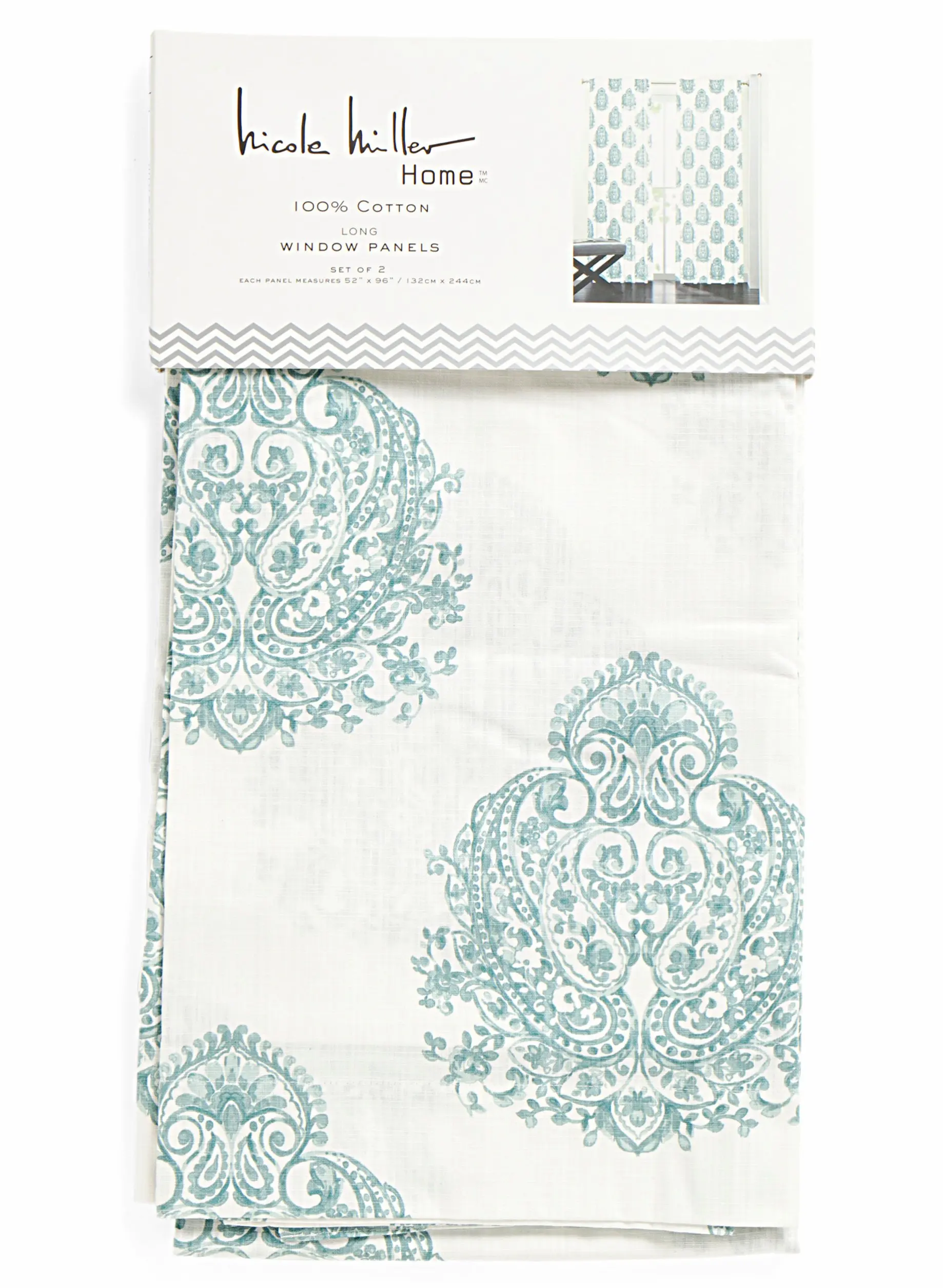 Buy Nicole Miller Marchesa Paisley Medallion Pair Of Curtains In