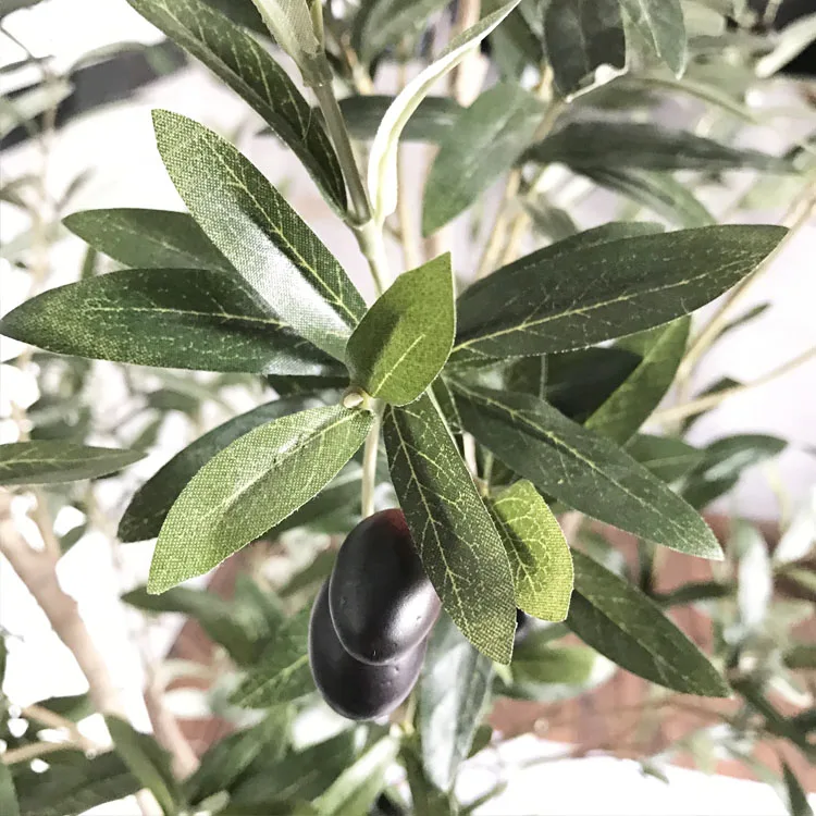 73'' Tall Artificial Olive Tree With Burgeoning Fruits And Thick Leaves