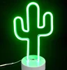 Cactus Desktop Neon Signs Neon Lamp Logo Letters Customs Neon Light With Base