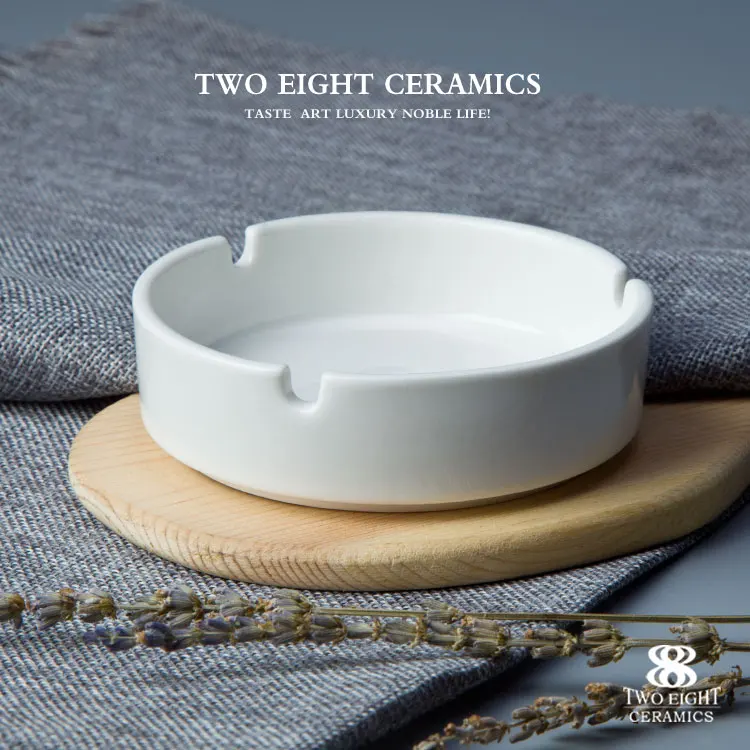 4.25" ceramic small tableware set ashtrays for restaurant hotel and banquet serving accessories
