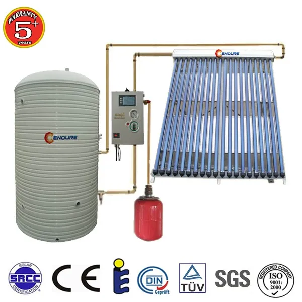 1000 Liter Split Pressure Industrial Solar Water Heater For Commercial