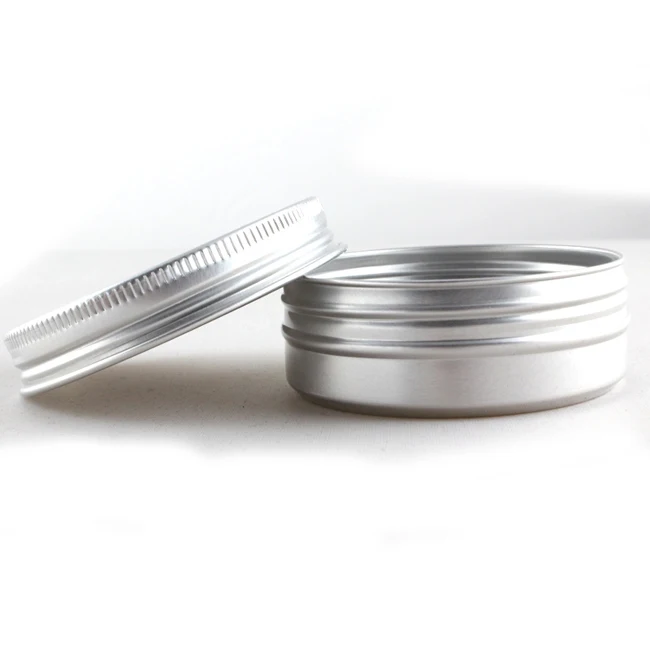 2oz 60g Aluminum Jar 60 Ml Metal Tin With Screw Lid Candle Jar - Buy ...