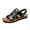 High Quality Leather Flat Sandals Summer Big Size Men's Beach Sandals