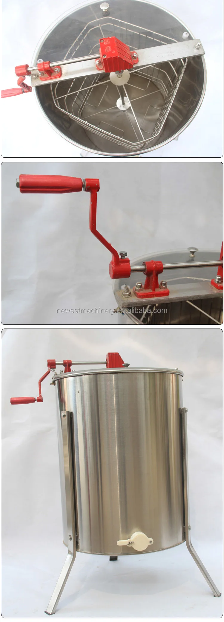professional 6 frames radial electrical honey extractor