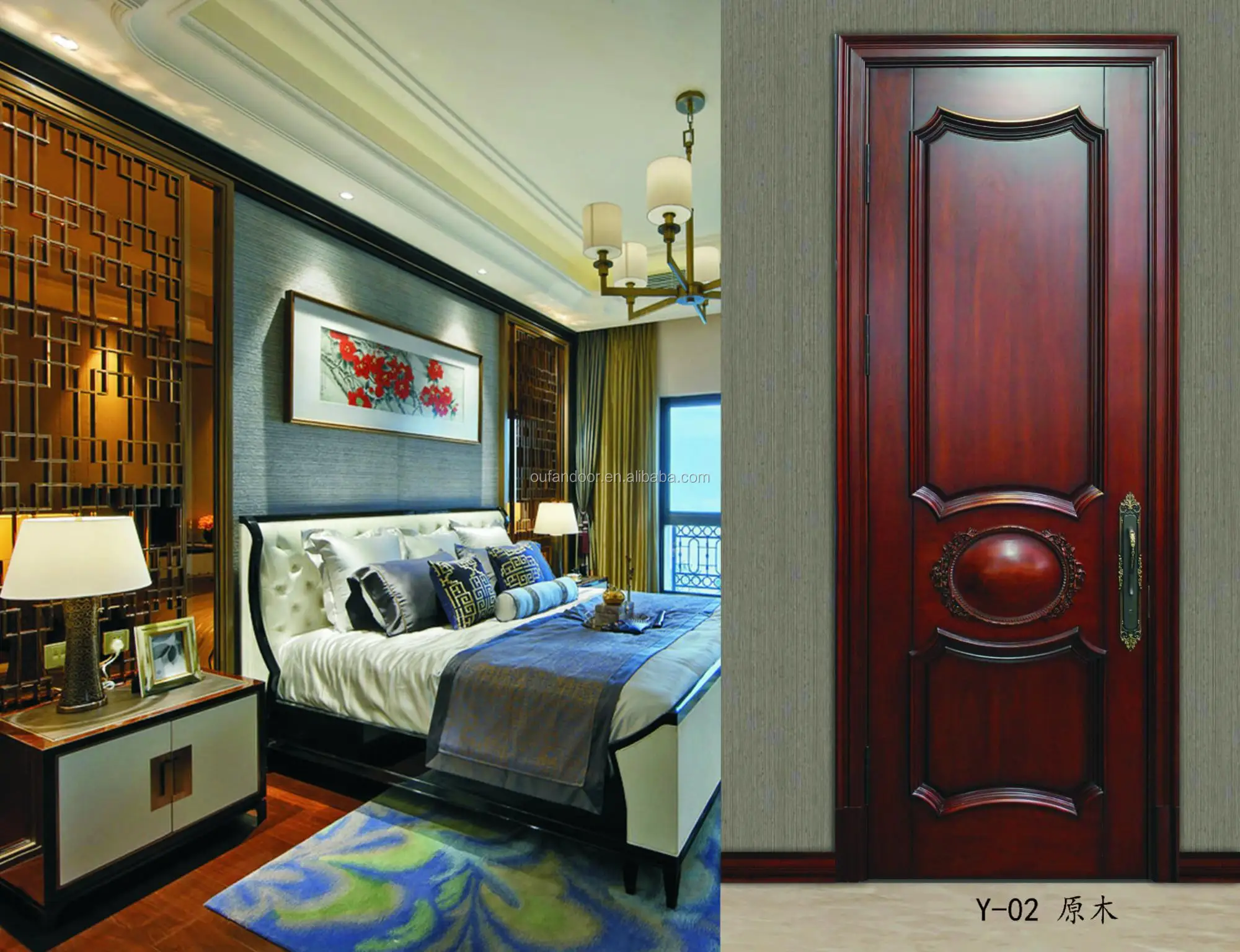 Newest Simple Designs Teak Wood Front Waterproof Wooden Door Indian Price View Waterproof Wooden Door Indian Price Oufan Product Details From Chongqing Oufan Door Industry Co Ltd On Alibaba Com