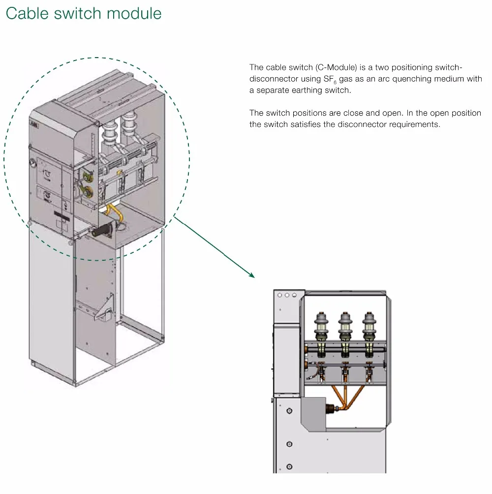 Earthing switch. Схема подключения Switch disconnector.