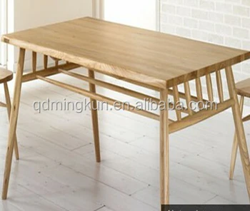 Solid Wooden Light Color Dining Table - Buy Dining Table,Solid Table